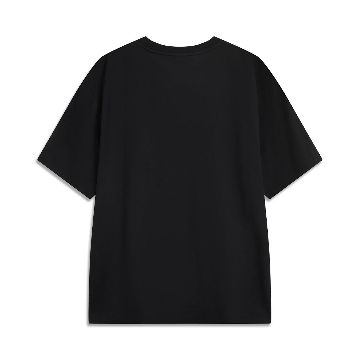 Li-ning T-Shirt de Style sportif pour hommes 75% coton 25% Polyester coupe régulière doublure confor