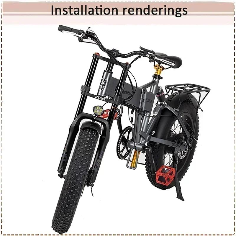 BUCKLOS – fourche avant à Suspension simple ou Double pour vélo Fat Bike, 20x4.0mm, frein à disque 9