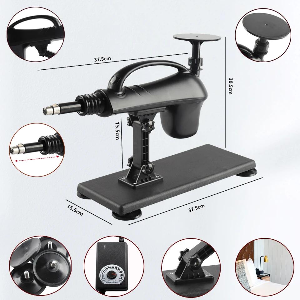 Machine sexuelle automatique avec gros gode pour femmes, Machine d'amour, pistolet de pompage de Mas