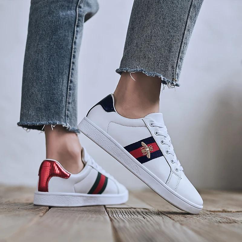 Baskets de marque originale pour hommes, chaussures abeille brodées de haute qualité, chaussures de