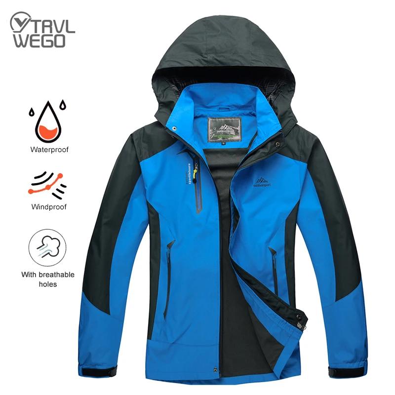 TRVLWEGO Camping randonnée veste hommes automne Sports de plein air manteaux escalade Trekking coupe
