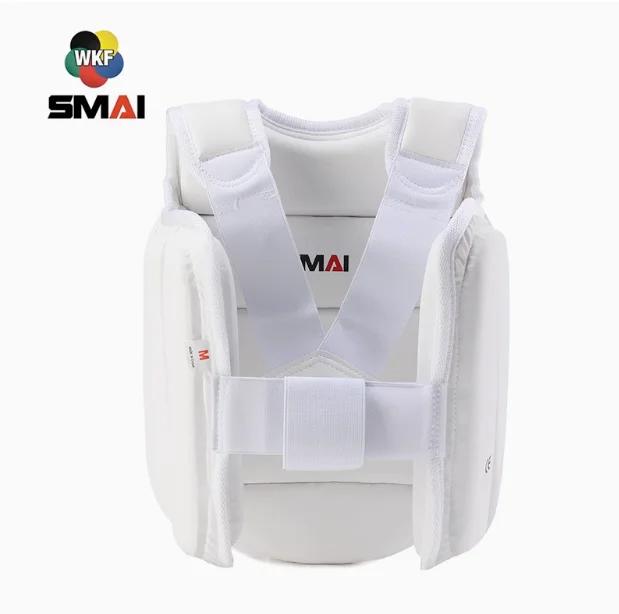 Protection poitrine karaté SMAI épaisse WKF - Équipement martial extérieur certifié sécurité