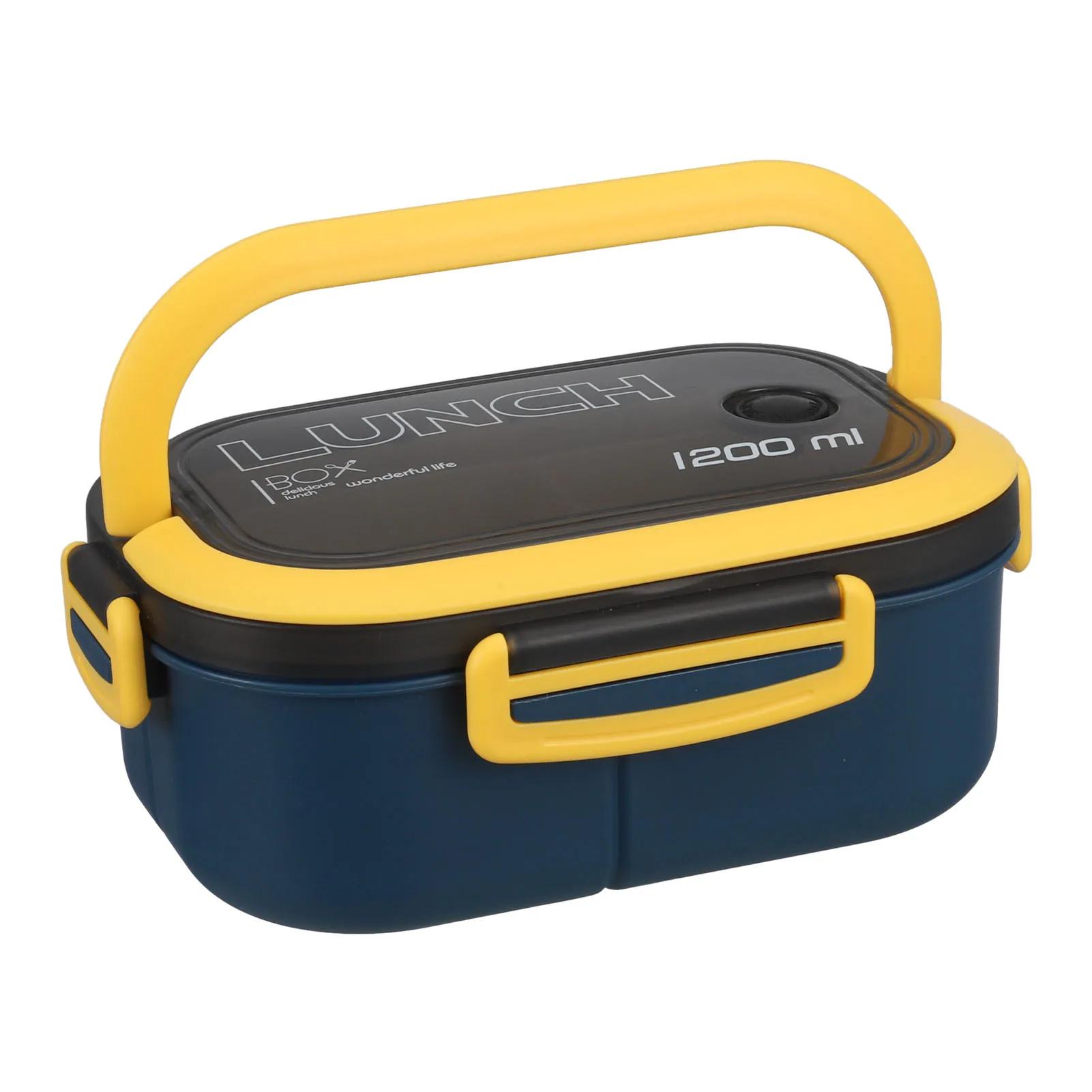Boîte à lunch pour adultes, 2 boîtes à bento empilables avec cuillère et fourchette, boîte à lunch a