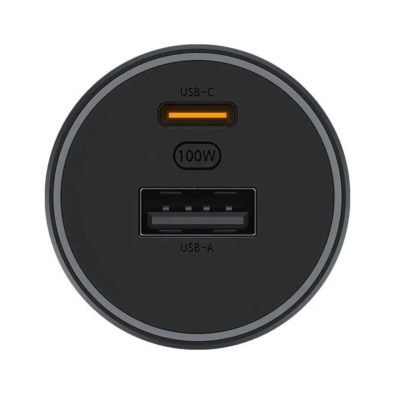 Chargeur de voiture d'origine Xiaomi 100W double Port Charge rapide sans fil Mi chargeur de voiture
