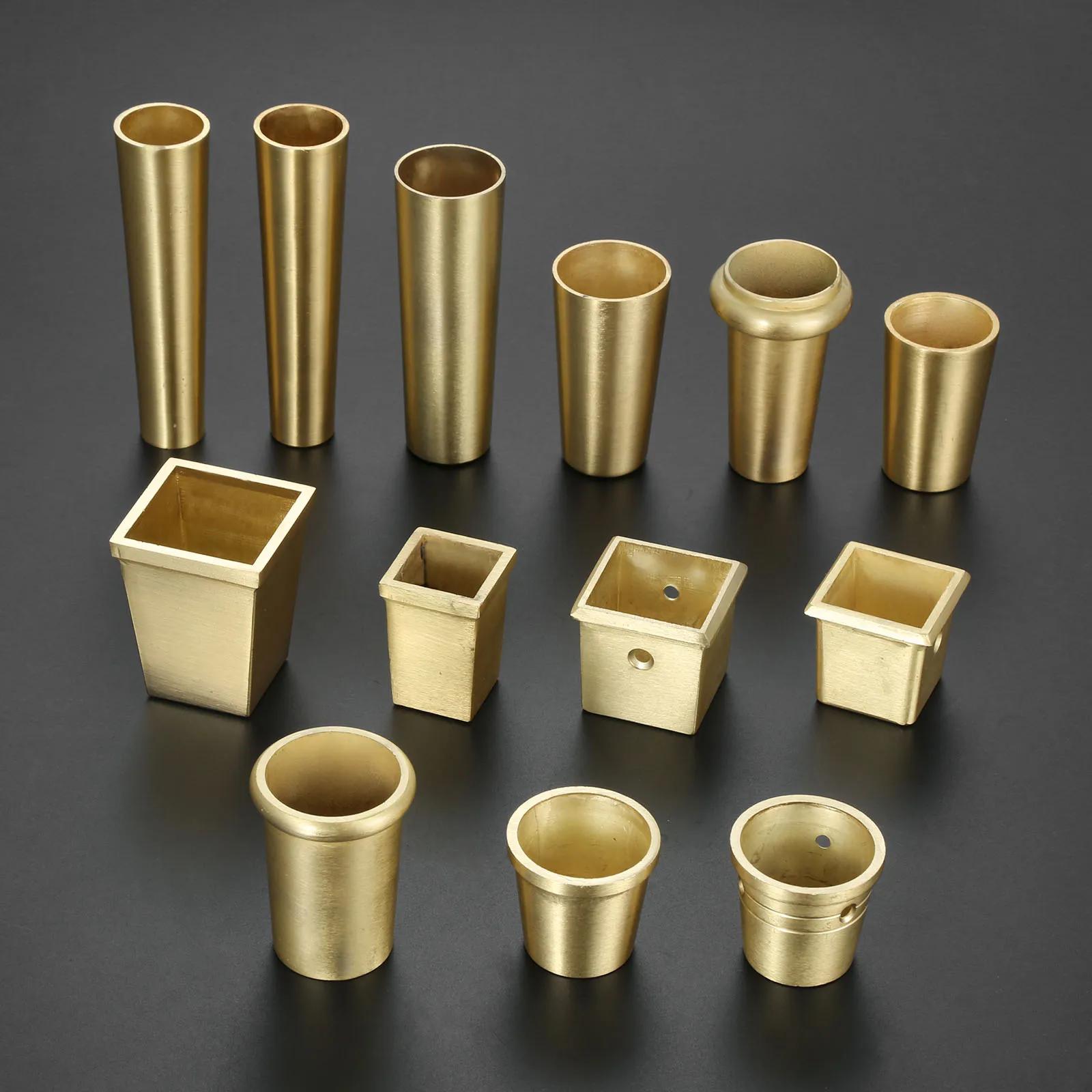 Raccord de Meuble en Laiton Doré et Cuivre pour Canapé et Chaise, Capuchon de Pointe pour Pied de Fa