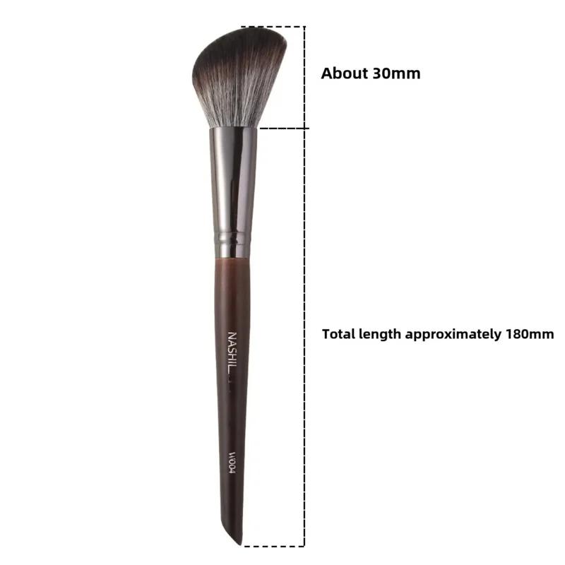 Ensemble de pinceaux de maquillage en fourrure d'animal de qualité supérieure, manche en bois, fard