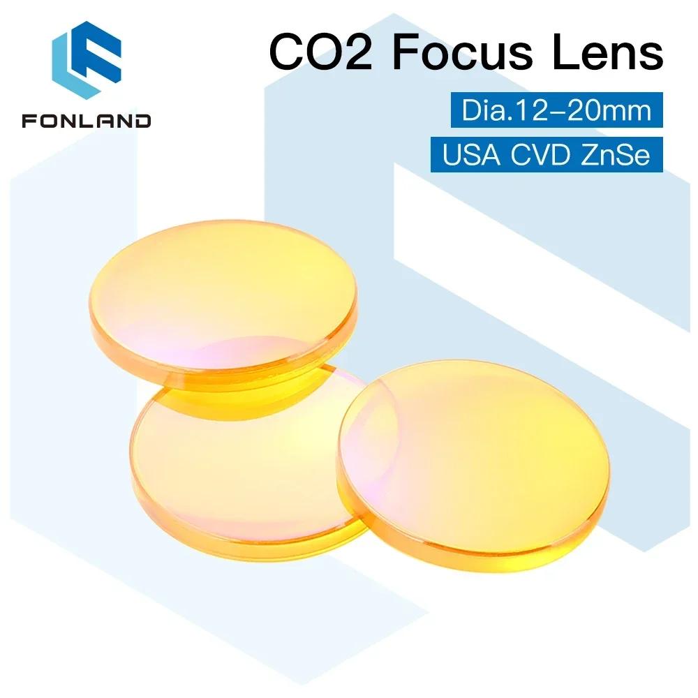 FONLAND lentille de mise au point USA CVD ZnSe dia 12 15 18 19.05 20 FL 38.1 50.8 63.5 76.2 101.6 12