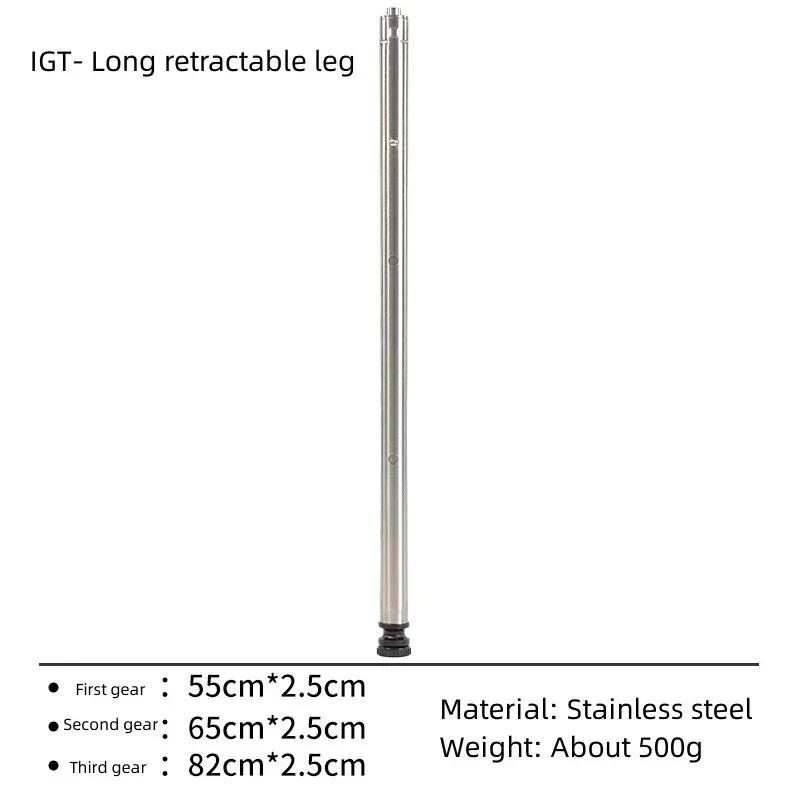Pieds de Table IGT en Acier Inoxydable, Portables, Extensibles Librement, Durables, Naturels, Access