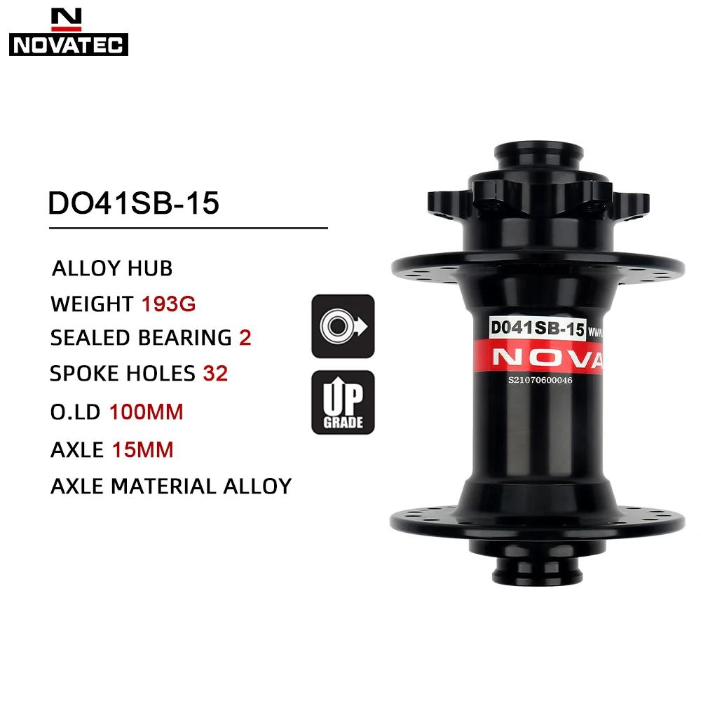 Novatseats-Moyeu avant VTT, 32 trous à travers, 100x15mm Boost, 110x15mm, roulement VTT, pièces de v