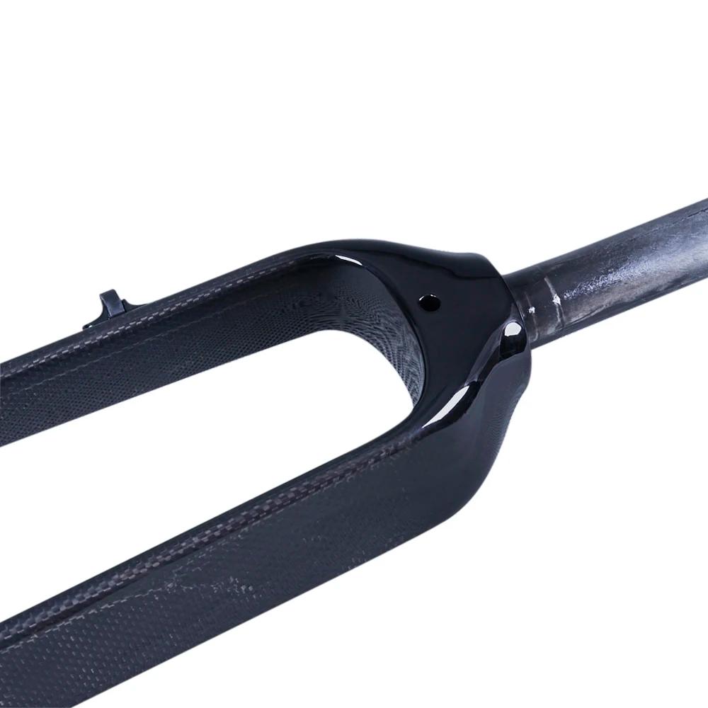 Fourche en Fiber de carbone 3K fourche de VTT fourche vtt vélo frein à disque dur 26 27.5 29 pouces