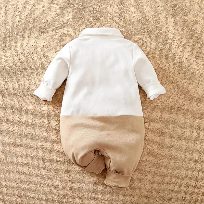 Printemps et automne Style garçons et filles beau Gentleman sortant robe formelle coton confortable