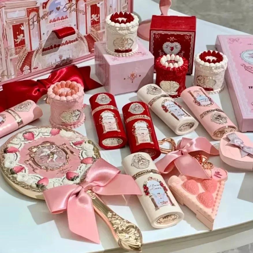 Kit de maquillage complet de la collection Flower Know Strawberry Cupid, palette visage professionne