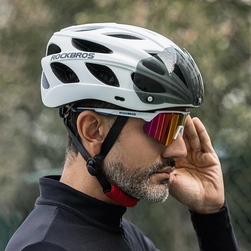ROCKBROS – casque de vélo moulé intégralement, casque de vélo, moteur de Scooter électrique, casque