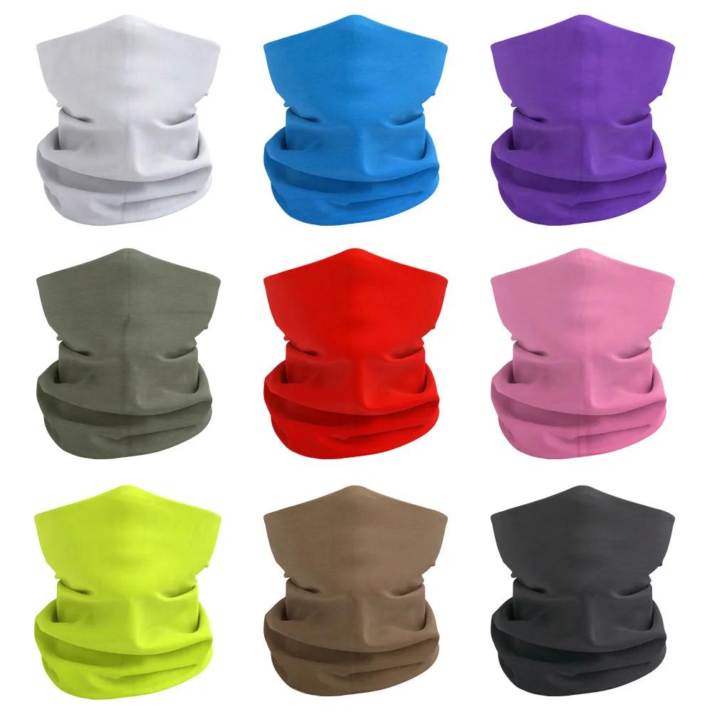 Guêtres de cou respirantes pour hommes et femmes, anti-poussière, séchage rapide, couleur unie, foul