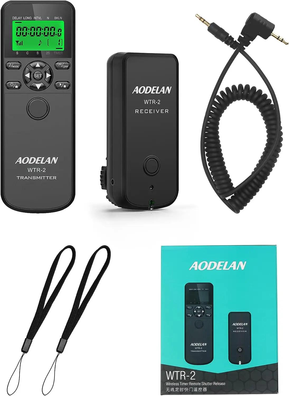 Sans Fil WTR-2 Caméra Minuterie Obturateur étiez ération Timelammar Intervalomètre Télécommande Pour