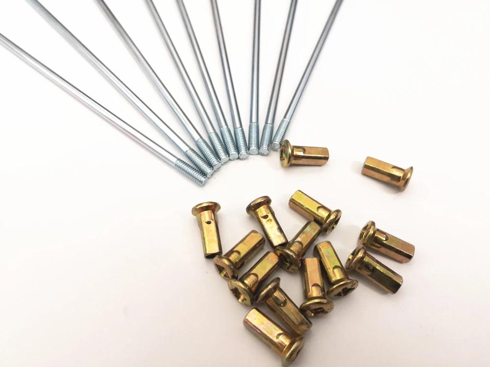 36/lot 8G 9K rayon de vélo diamètre 3.2/3.5/4.0mm * 125-235mm rayon de moto tout-terrain rayon de vé