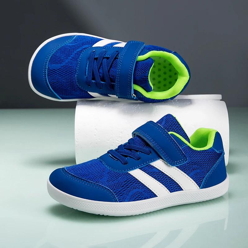 Nouvelles baskets pour garçons et filles, chaussures larges pour enfants, chaussures pieds nus natur