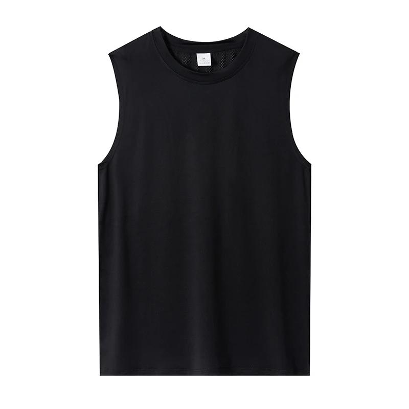 Débardeur de gymnastique pour hommes, chemise de Fitness sans manches, maille respirante, gilet de s