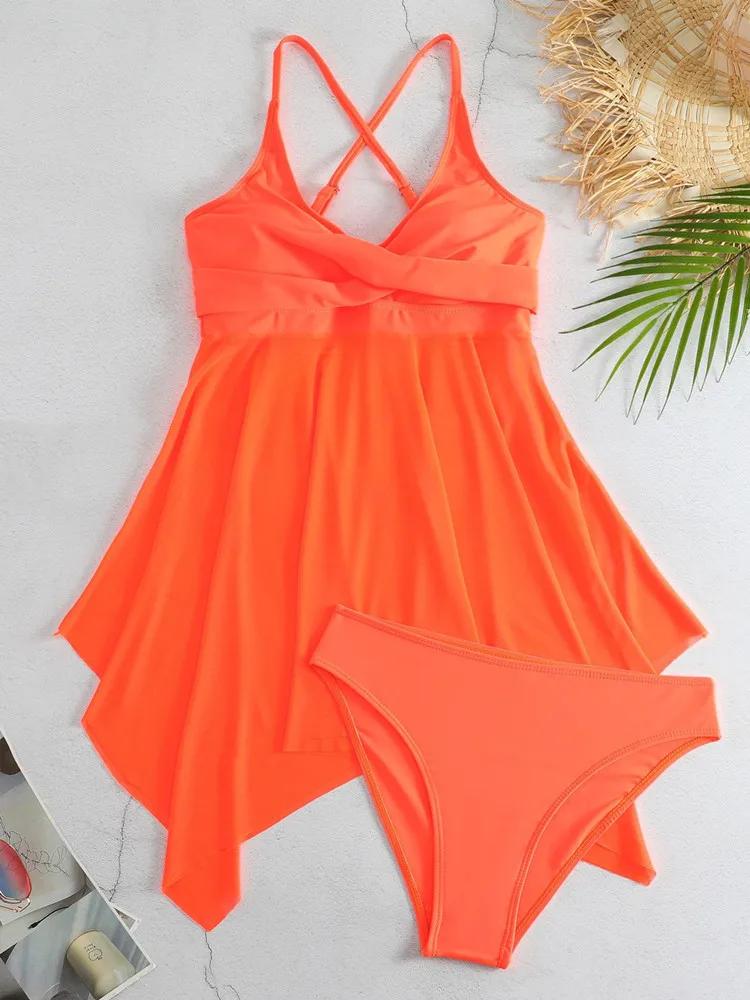 Maillot de bain deux pièces pour femmes, tankini, monokini, noir, sexy, ensemble deux pièces, vêteme