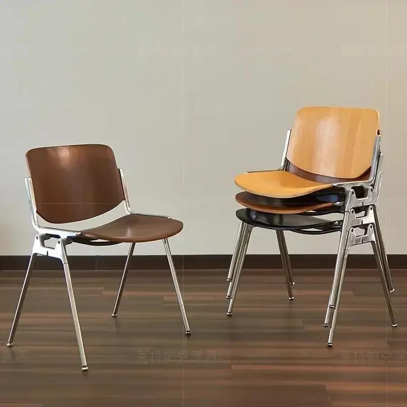 Chaises de salle à manger modernes, ergonomiques du milieu du siècle, à dossier haut, pour salle à m