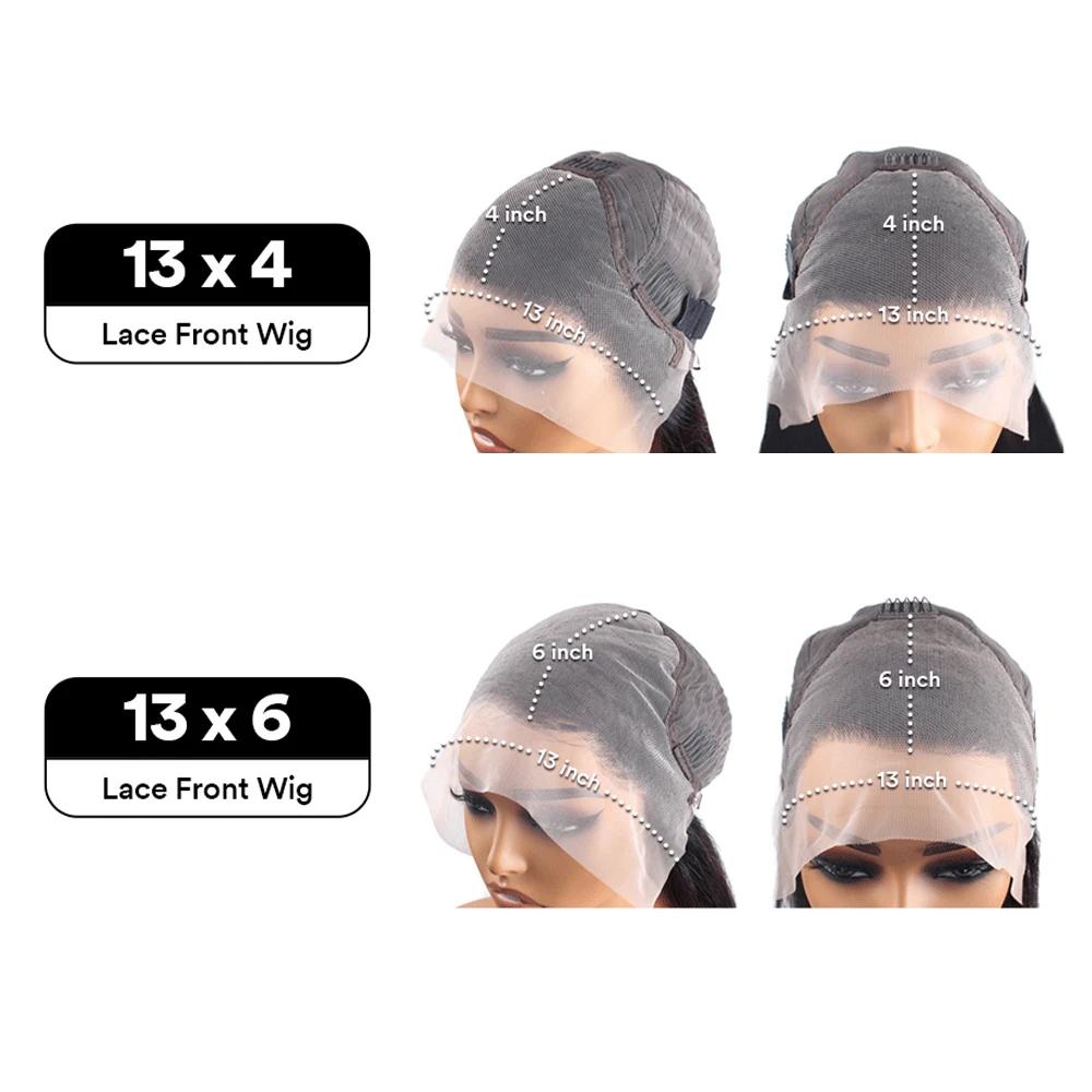 Perruque Lace Front Wig Body Wave Brésilienne Naturelle, Cheveux Bouclés, Sans Colle, 13x6, 13x4, HD