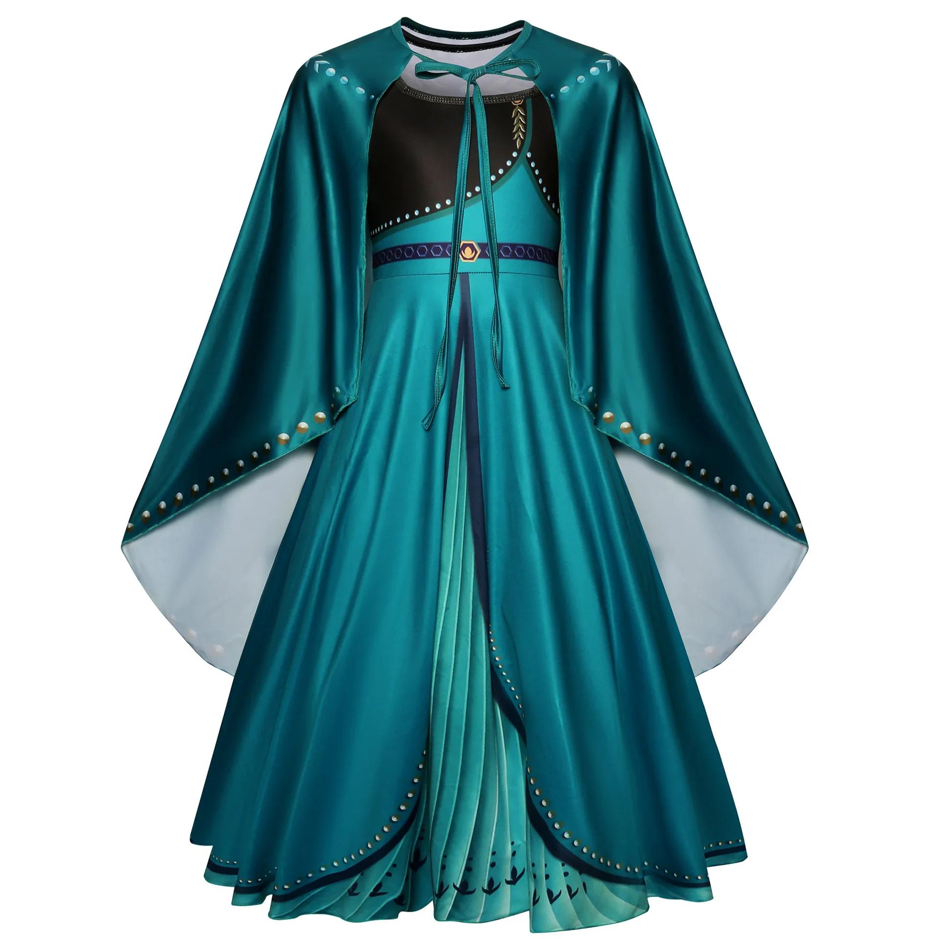 Robes reine des neiges Elsa pour filles, Costumes pour enfants, Cosplay, princesse d'halloween, vête
