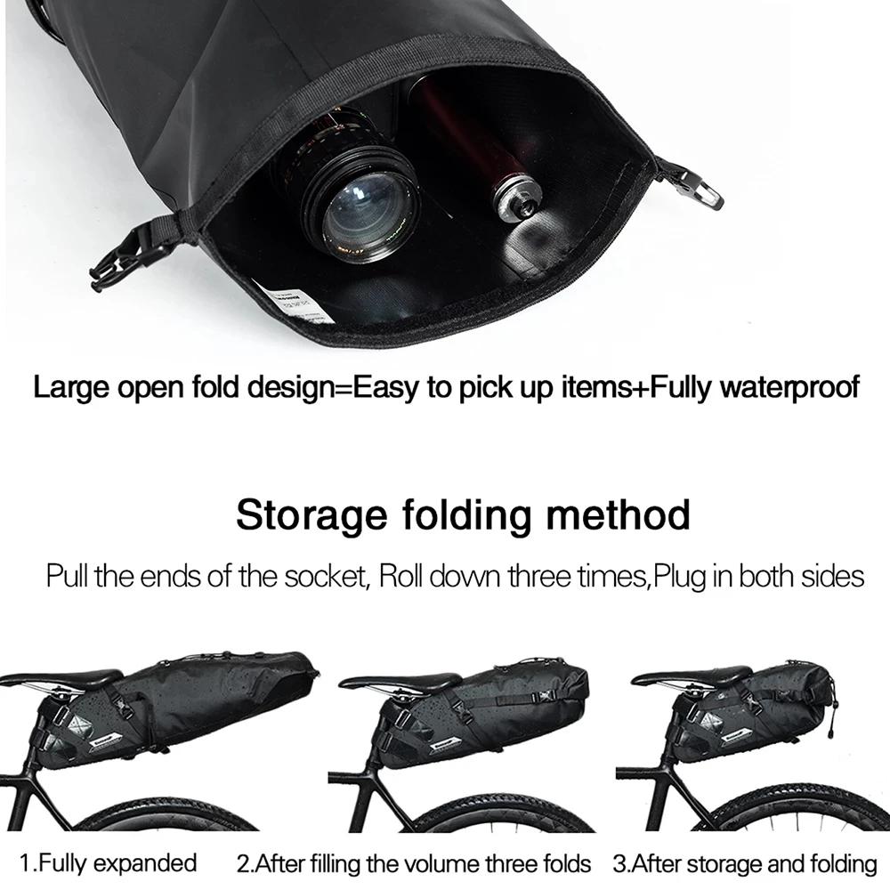 Bal inowalk-Sac de vélo entièrement étanche, sac arrière T1 pour vélo de route et de montagne, sacoc
