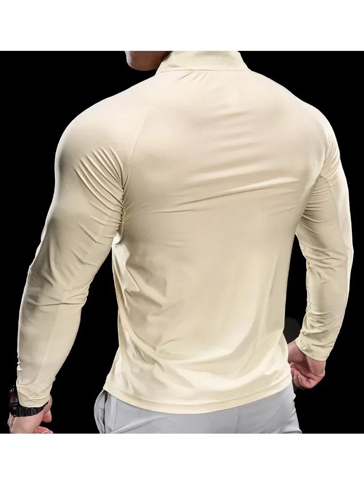 T-shirt de sport pour hommes, hauts de Fitness, de course, d'entraînement, col rond, séchage rapide,