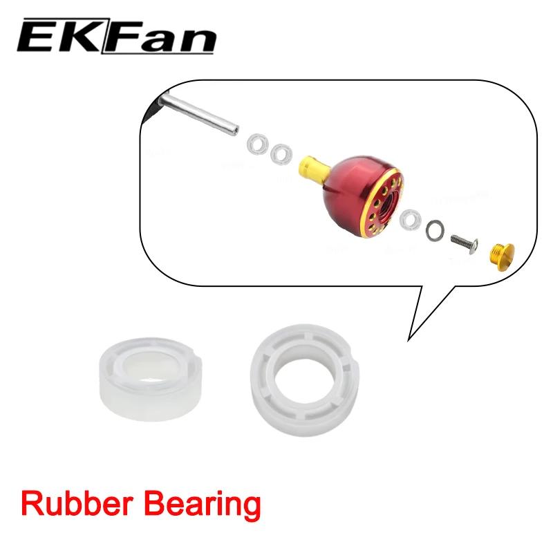 Ekfan – roulements en plastique d'essieu en acier inoxydable de 4mm, 7x4x2.5MM, pour moulinet de bas