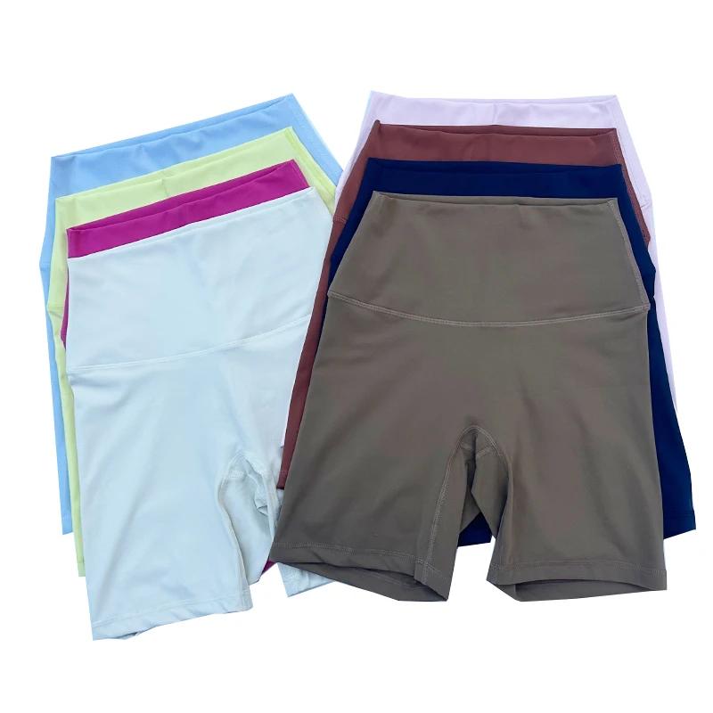 Short de motard de sport pour femmes, sensation nue, taille haute, Yoga, Push Up, Leggings de Fitnes
