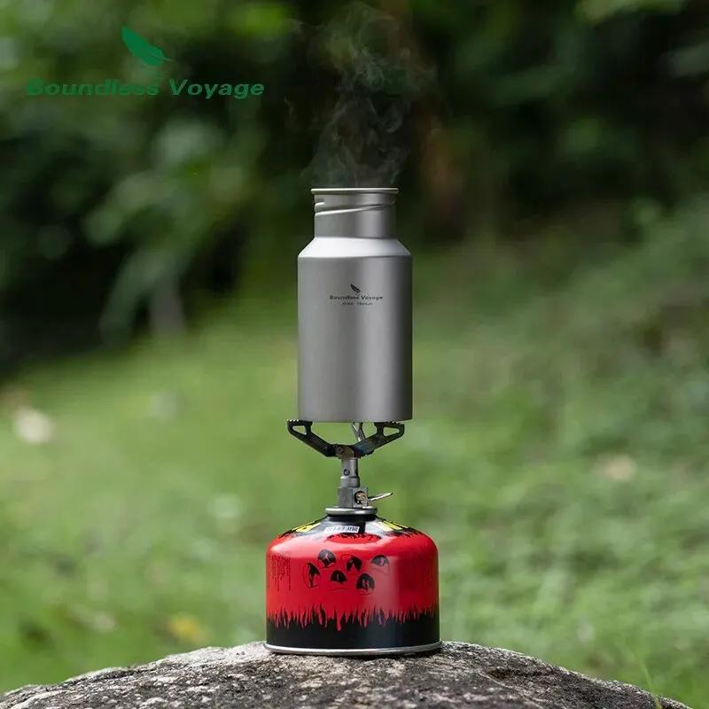 Bouteille d'eau en titane Voyage sans limites avec couvercle, bouteille de Sport réutilisable anti-f
