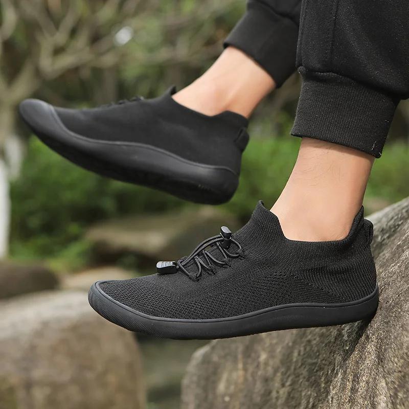 Hommes pieds nus chaussures large orteil boîte femmes pieds nus baskets randonnée marche baskets sal