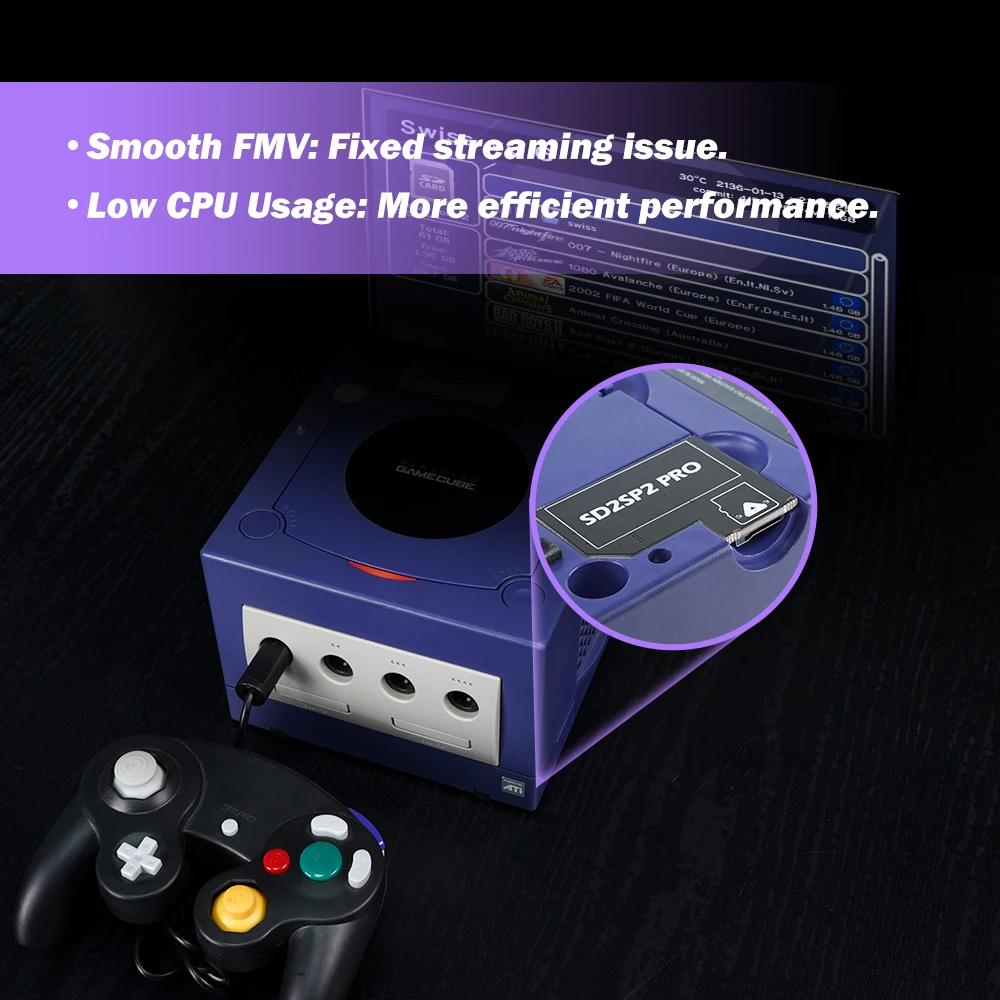 BitFunx – adaptateur de carte MicroSD TF SD2SP2 POR pour Nintendo Gamecube NGC NTSC, Port série 2-or