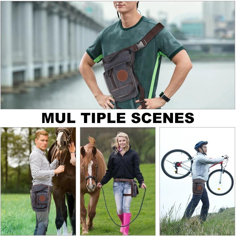 Sac de jambe équestre Portable, toile de haute qualité, sac de taille en Nylon pour équitation, équi