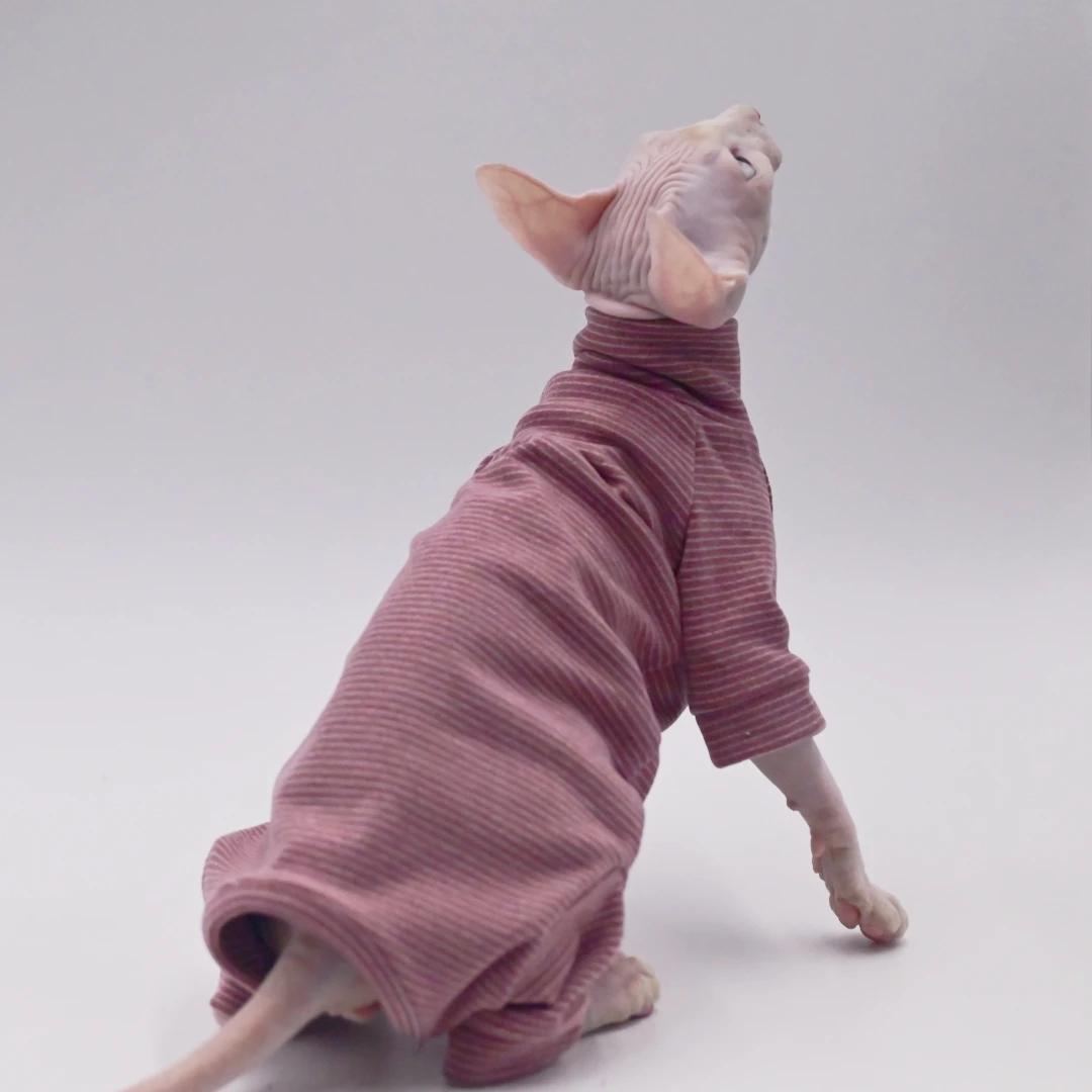 Vêtements pour chats sans poils, sweat à capuche chaud et doux à quatre pattes pour chats Sphynx pou