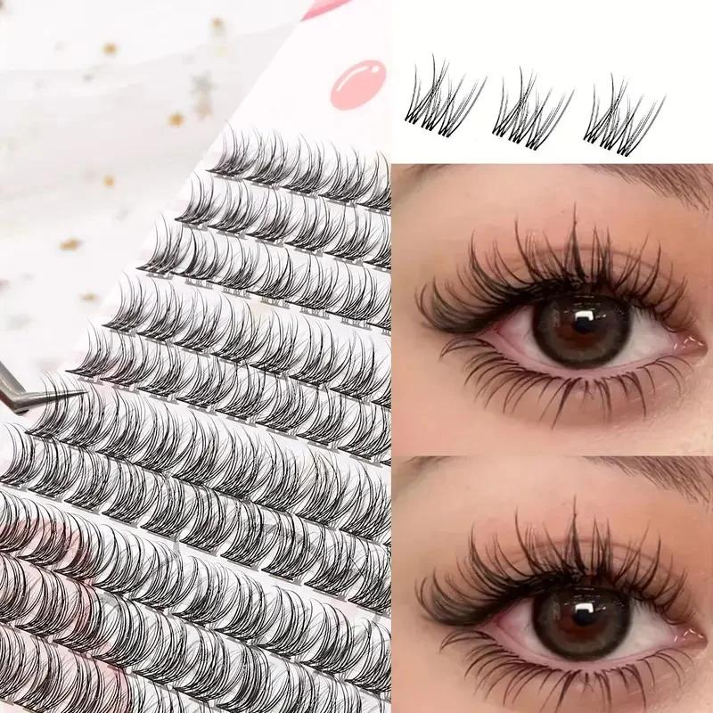 Ensemble de faux cils faciles à coller, style dessin animé épais d'apparence naturelle, adapté aux d