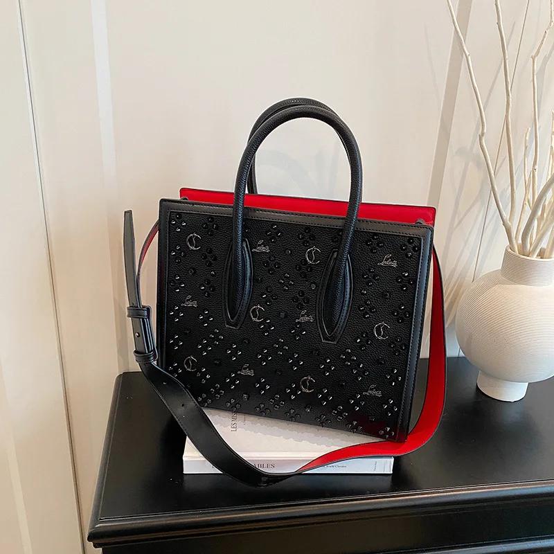 Sac fourre-tout vintage ajouré, grand sac de shopping, sac polyvalent à porter à l'épaule et en band