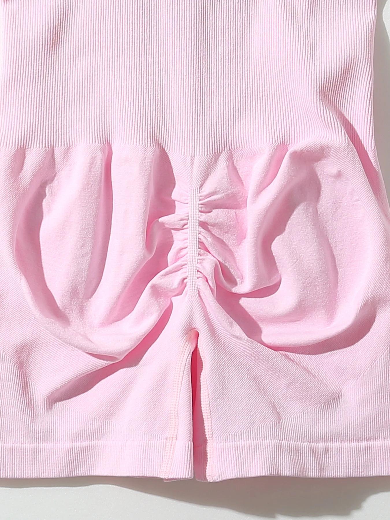 Vêtements fitness tout-en-un sexy sans couture fesses pêche filetés séchage rapide yoga une pièce