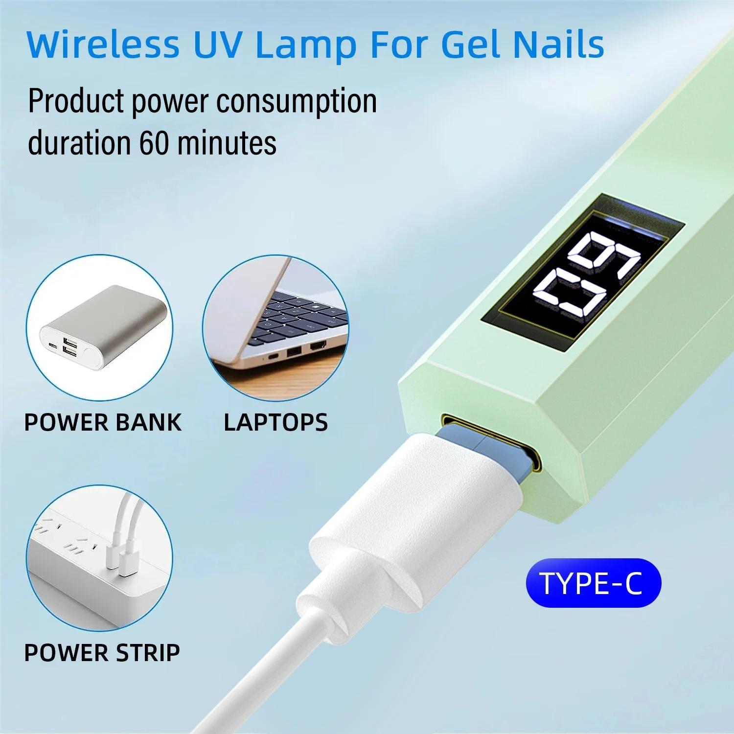 YIKOOLIN lumière UV LED portative pour ongles USB Mini sèche-ongles lumière pour le durcissement de