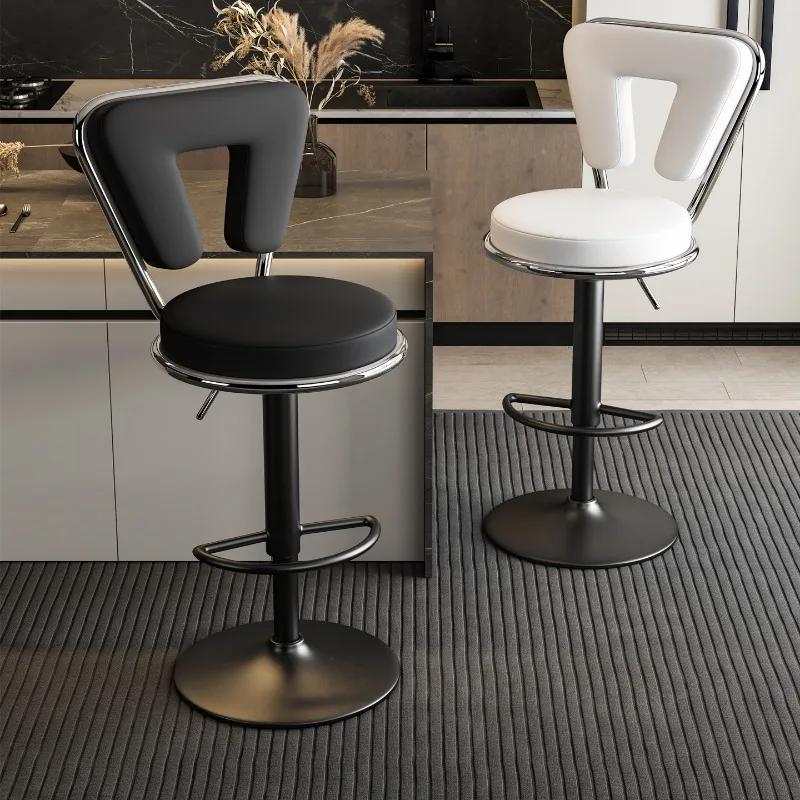 Tabouret de Bar moderne à hauteur réglable, chaise pivotante d'îlot de cuisine à domicile, tabouret