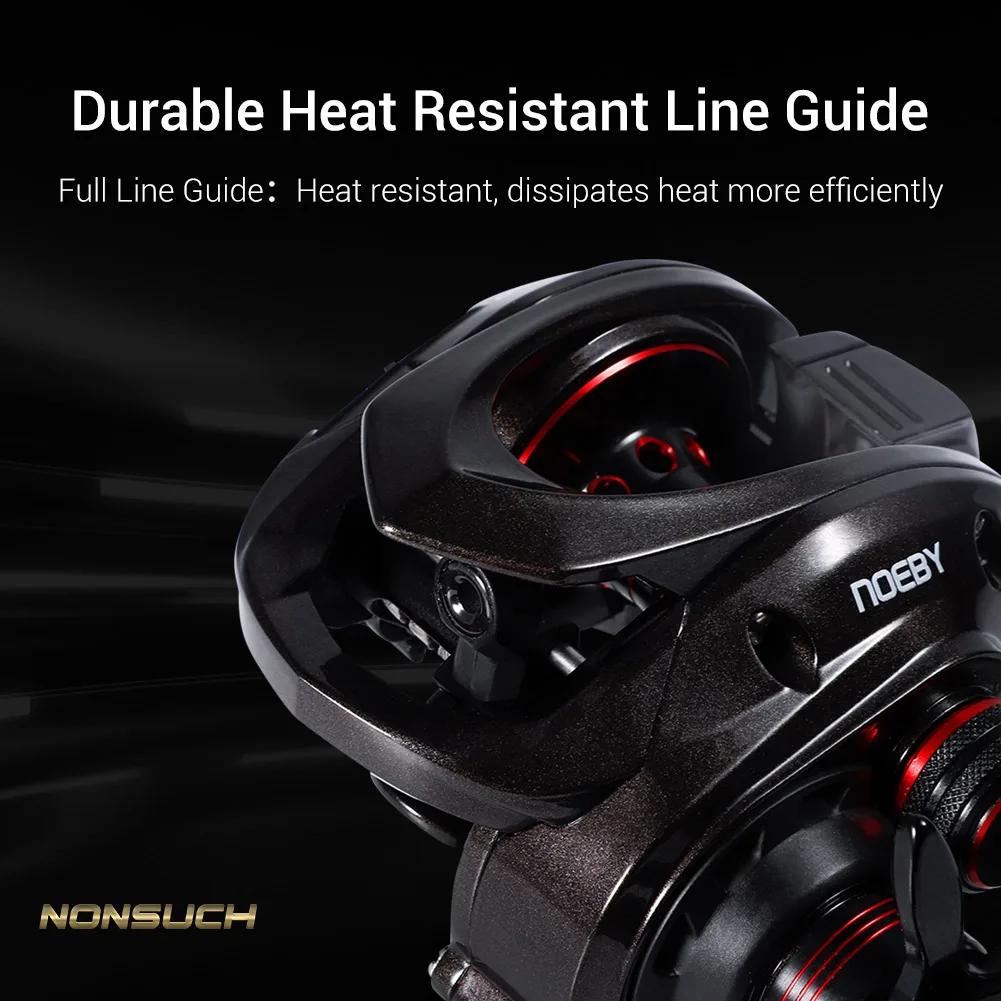 Noeby-Baitcasting Reel, Max Drag, Gear Ratio 7.3:1, Magnetic Former System,11 + 1BB,Low Profile, Bat