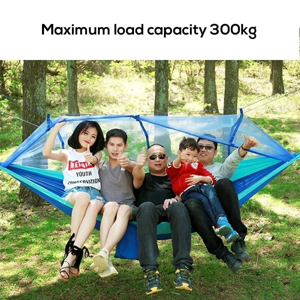 Hamac Parachute ultraléger, moustiquaire de chasse pour Double personne, Camping, loisirs, Hamak, li