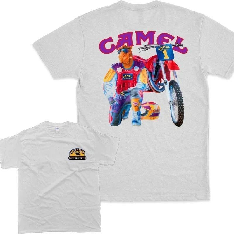 Rétro voiture chameau Cigarettes T-Shirt Vintage couverture en coton T-Shirt à manches courtes décon
