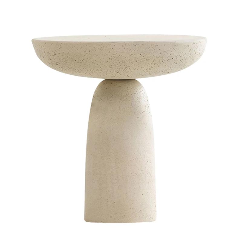 Table d'appoint ronde de style champignon nordique, combinaison de tables basses japonaises Wine-sab