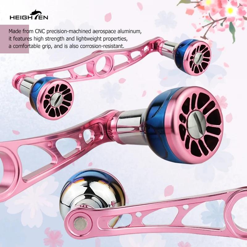 HEIGHTEN Baitcaster double poignée Distance d'essieu de 115mm avec bouton dégradé de 24.5mm accessoi