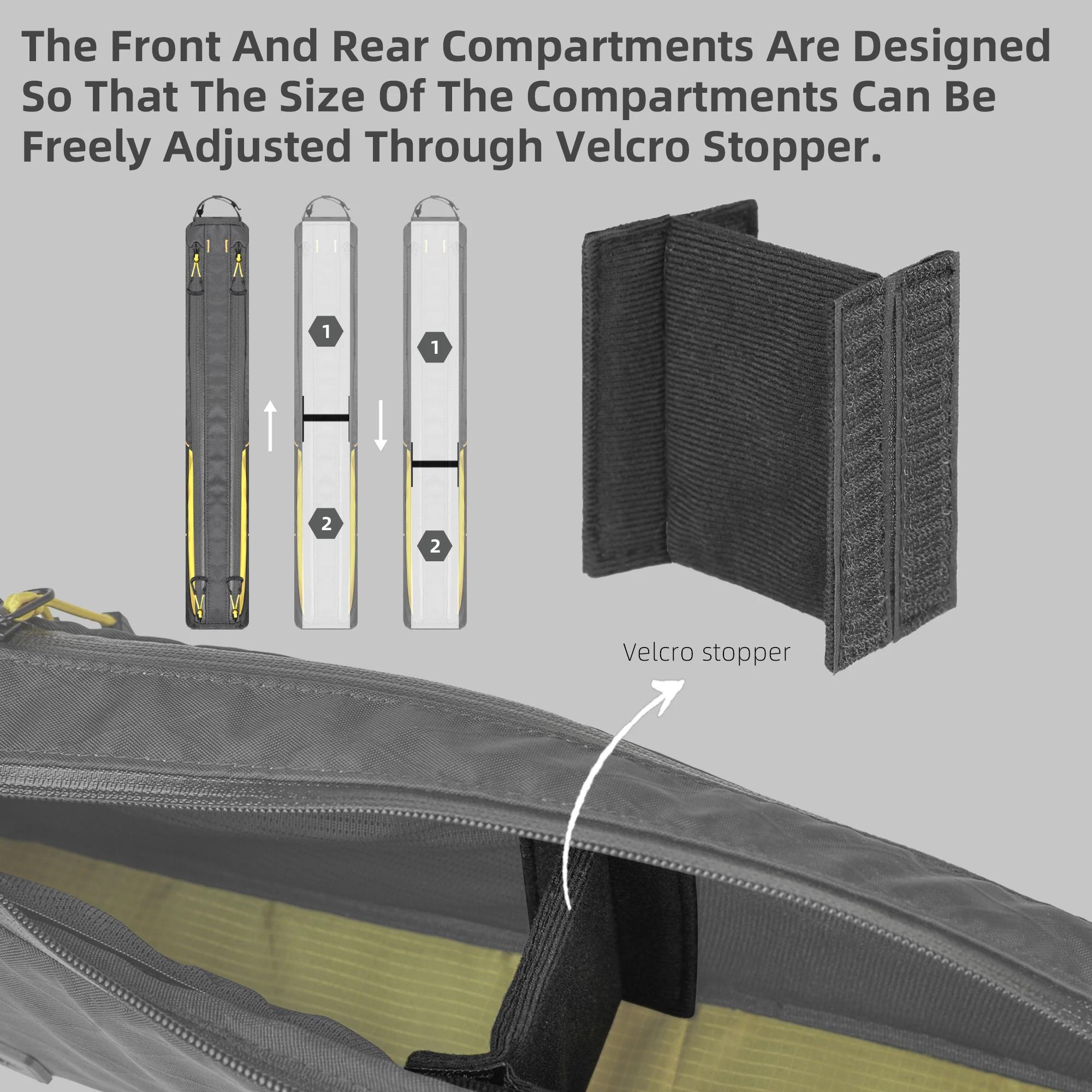 Sac Rhinowalk extra long pour tube supérieur vélo - Résistant à l'eau pour VTT et route 18+ pouces