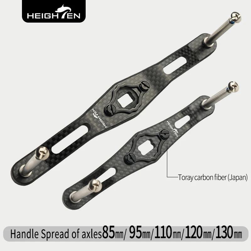 HEIGHTEN Shimano Daiwa – moulinet Baitcasting avec poignée en carbone, 110mm/120mm/130mm, sans bouto