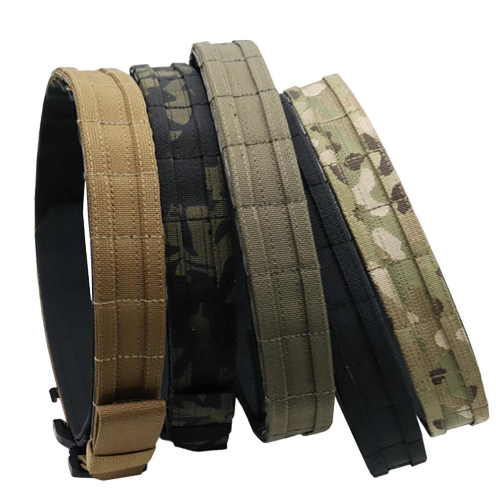 VULPO 2 pouces tactique Ronin Style ceinture deux couches à dégagement rapide boucle en métal ceintu