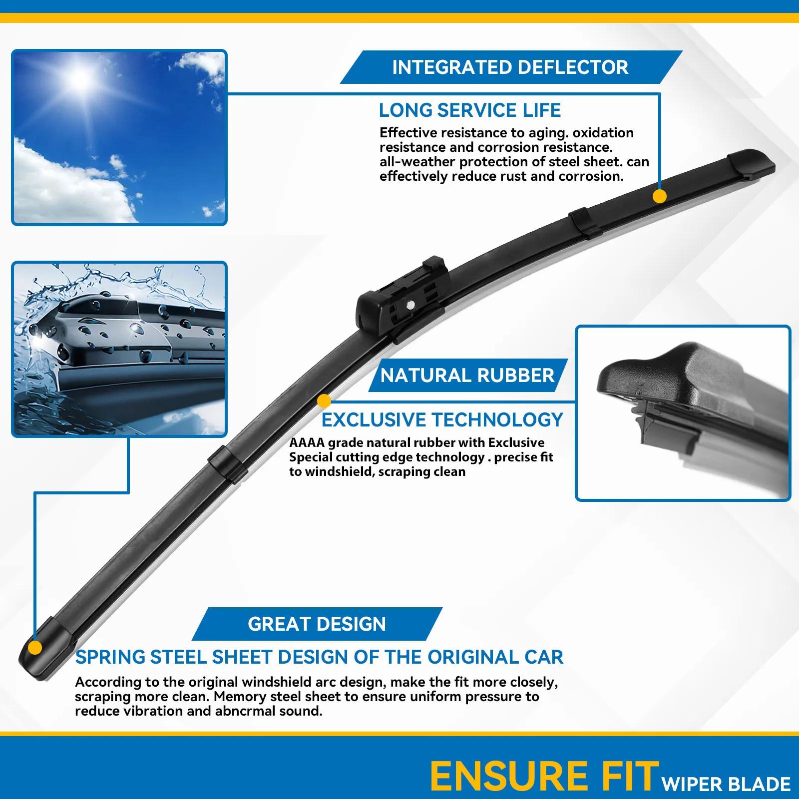 Erick's – jeu de balais d'essuie-glace avant et arrière, pour Skoda Octavia 5E A7 Estate 2013 – 2018