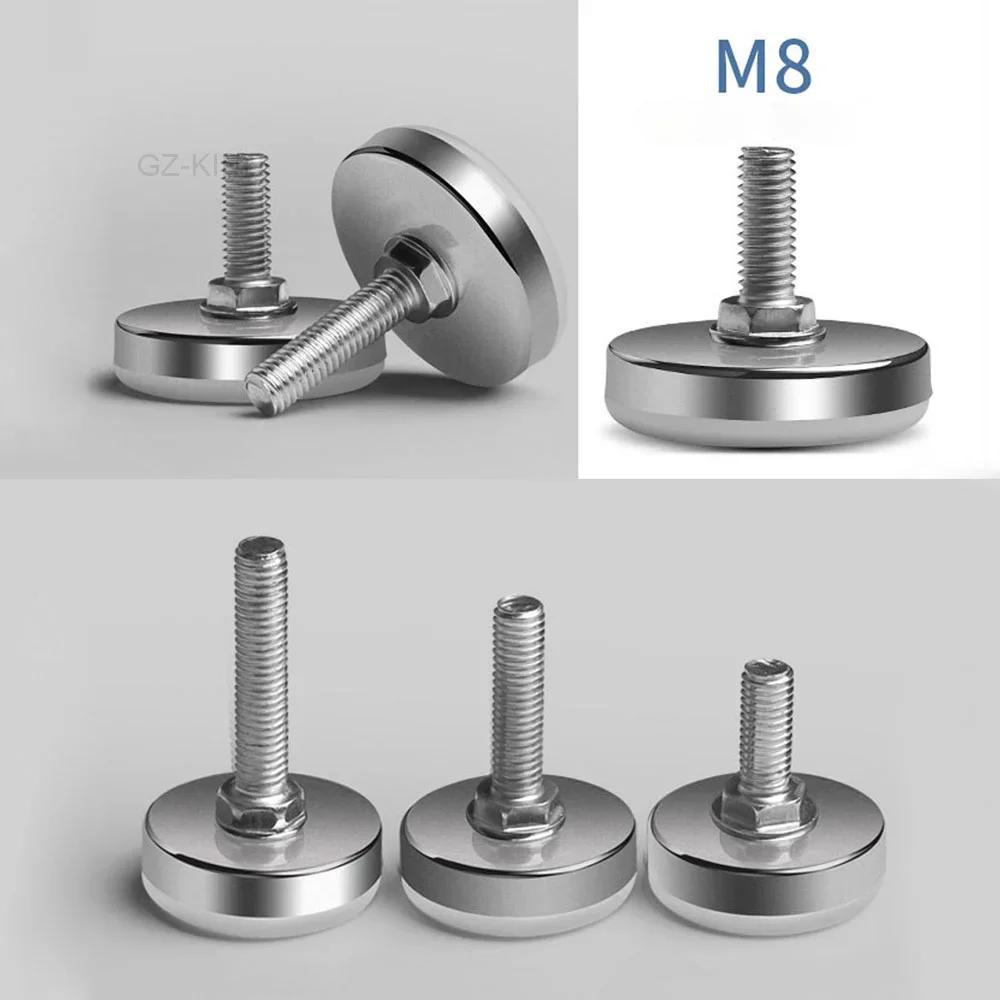 Base de pied de nivellement, M6, M8, M10, hauteur de vis réglable, diamètre 30 mm, 35 mm, 43 mm, 50